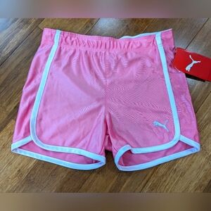 Puma pink girls shorts. New with tags.